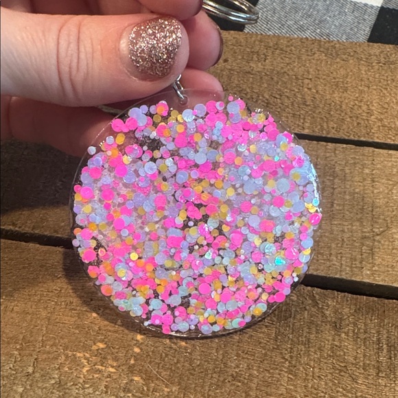 Colorful Keychain with Fun Patterns - Picture 2 of 2